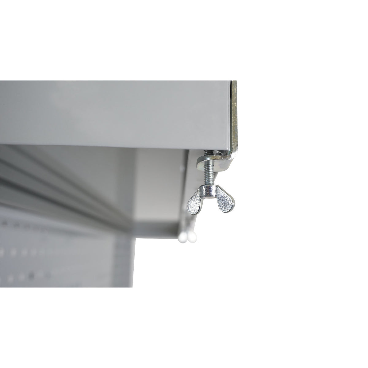 Card box dividers (pack = 2 pieces), for mounting on the card box shelf, zinc plated.
