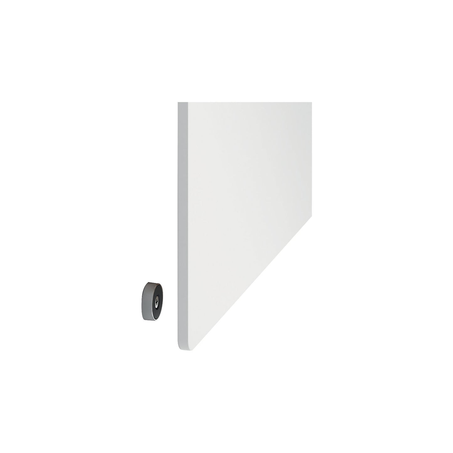 Whiteboard, modular/frameless, painted steel, white, WxH 450 x 450 mm.