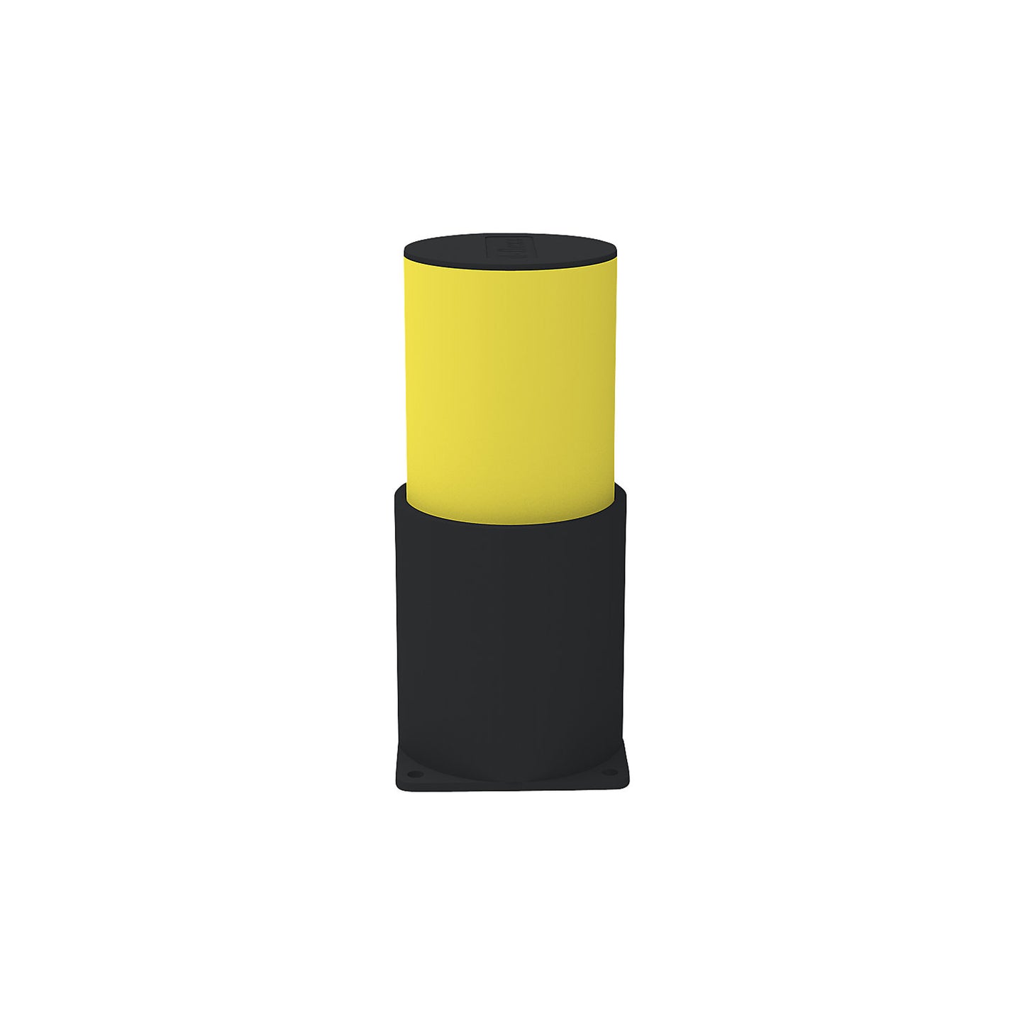 Ram protection bollard Bravo, made of flexible plastic, overall height 500 mm, with rotatable cuff.