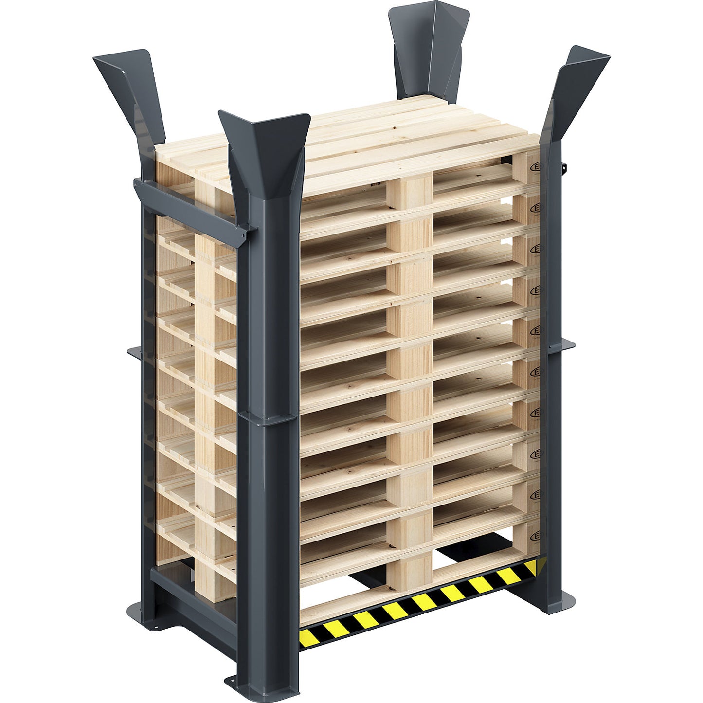 Pallet alignment frame type RRG, for 10 Euro pallets, gentian blue.