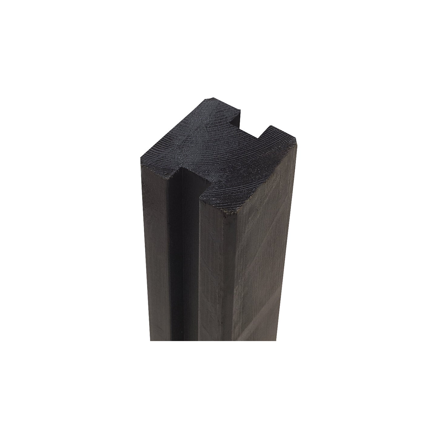 Profile post, 2 lanes, height 2680 mm, black.