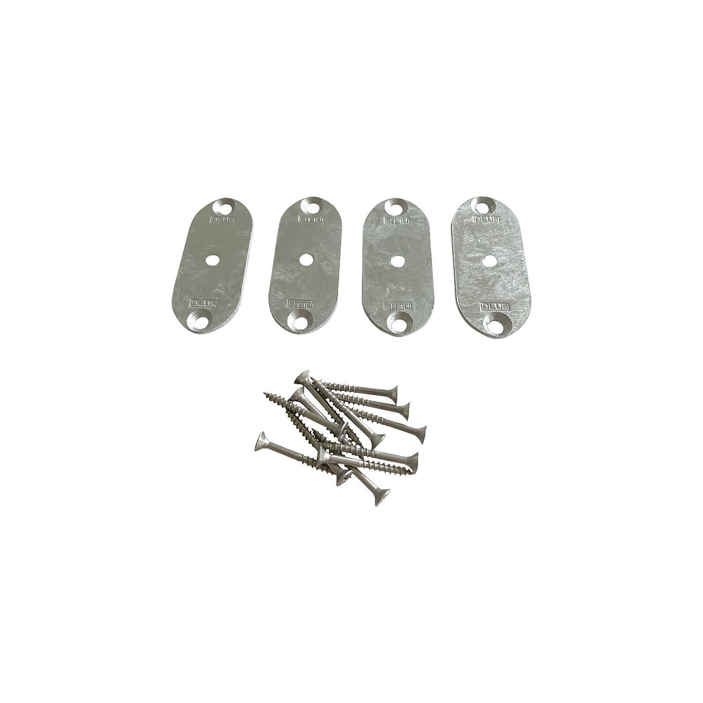 Original PLUS Element Fitting, HxWxD 3 x 30 x 70 mm, silver.