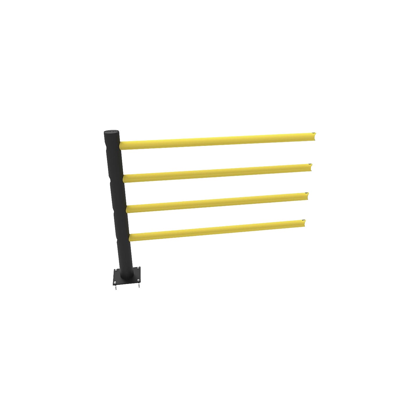 Delta safety railing, extension set, straight, with 4 rails.