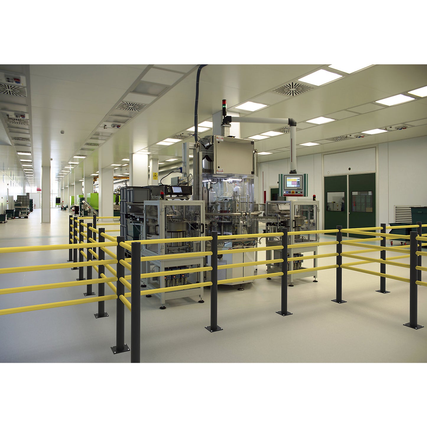 Delta safety railing, starter set, with 4 rails.