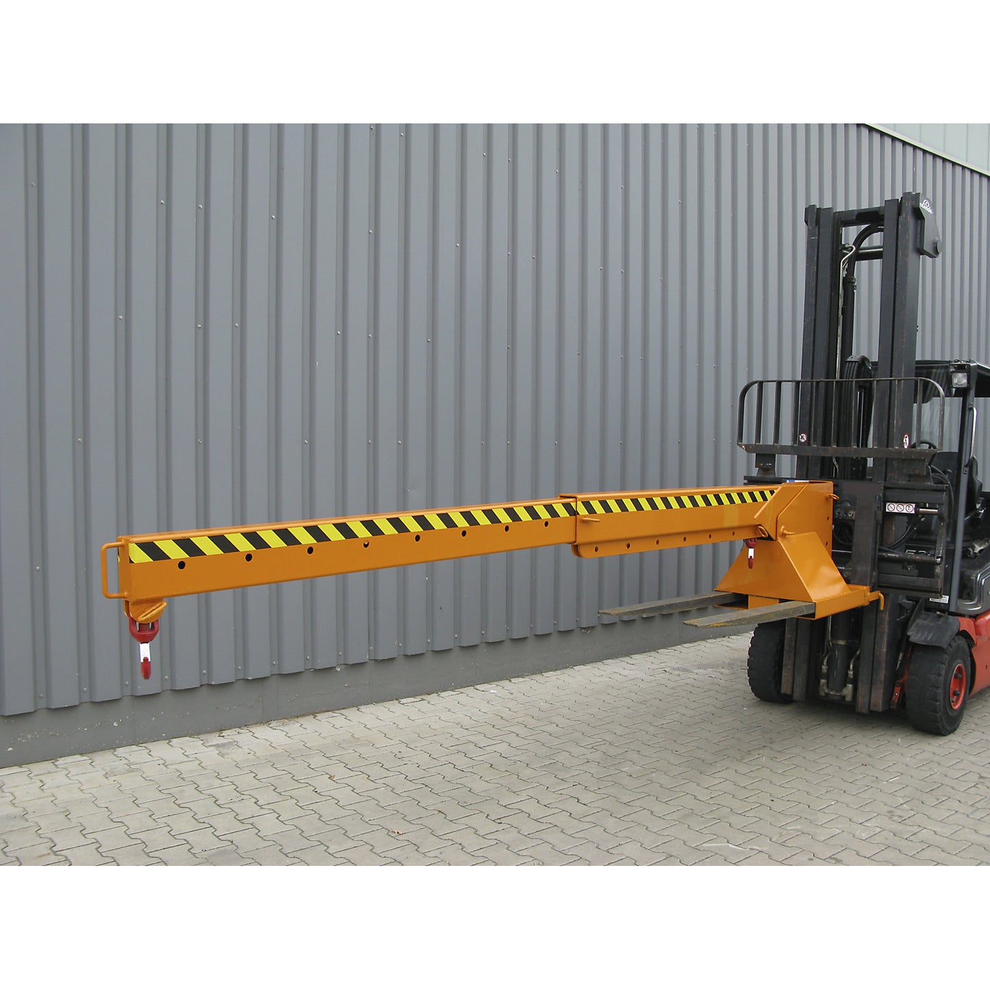 Crane arm, telescopic and height adjustable, 950 - 5000 kg, charcoal.