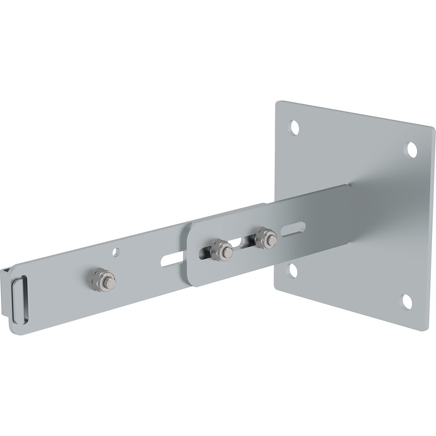 Wall mount with clamp bracket, adjustable, 275 - 375 mm.
