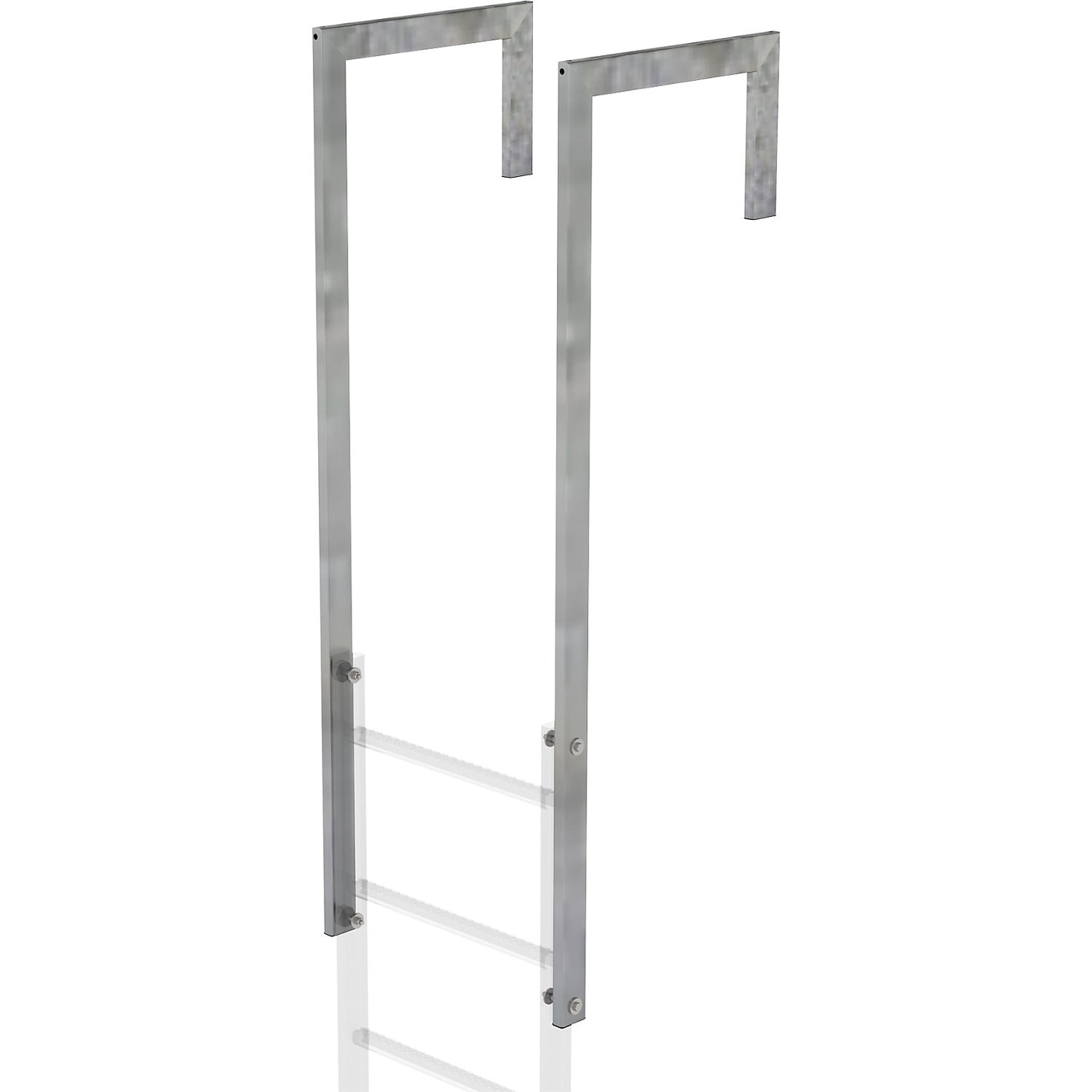 Exit bracket, angled, steel, zinc plated.
