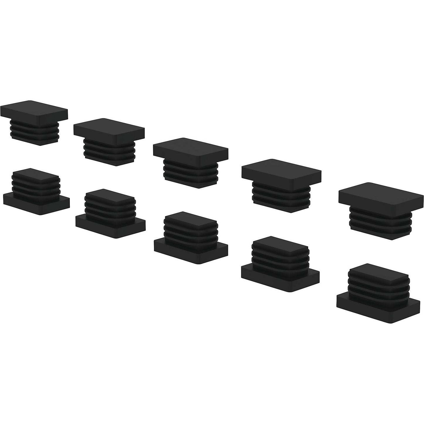 End cap, for back protection strut, black.