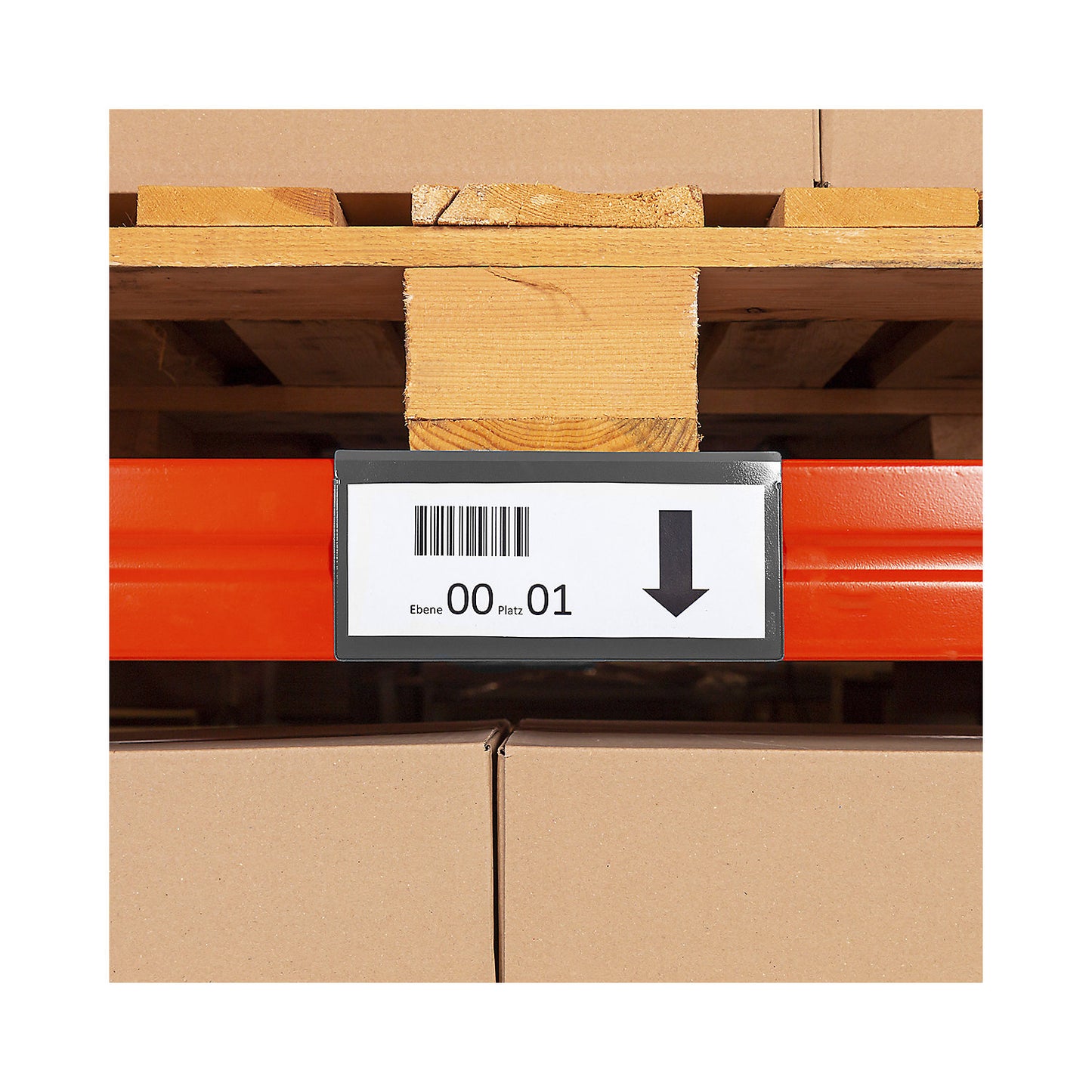 Label holders, magnetic, made of eco-PVC, pack of 25, WxH 110 x 50 mm.