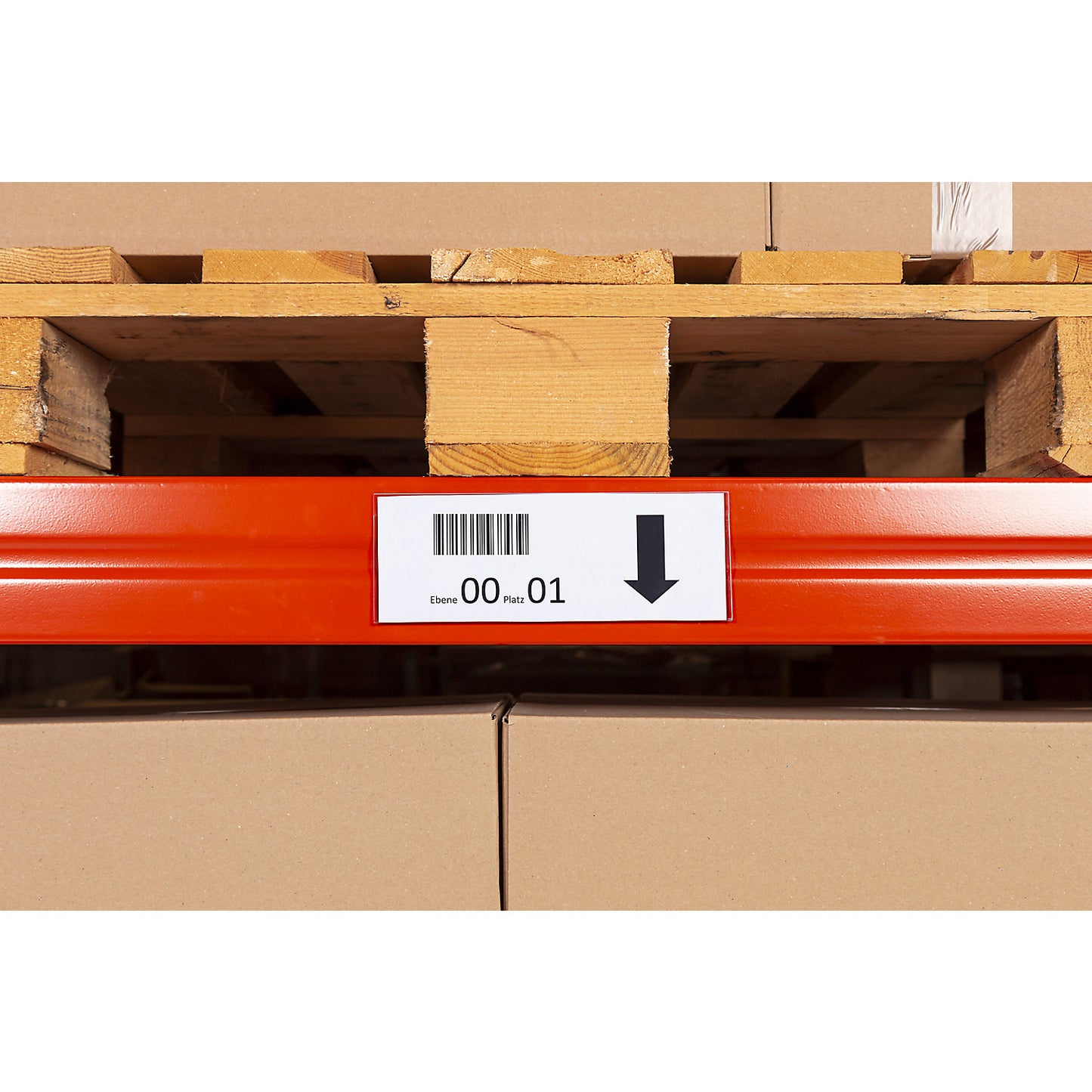 Label holder, extended front, pack of 50, WxH 105 x 75 mm, self-adhesive.