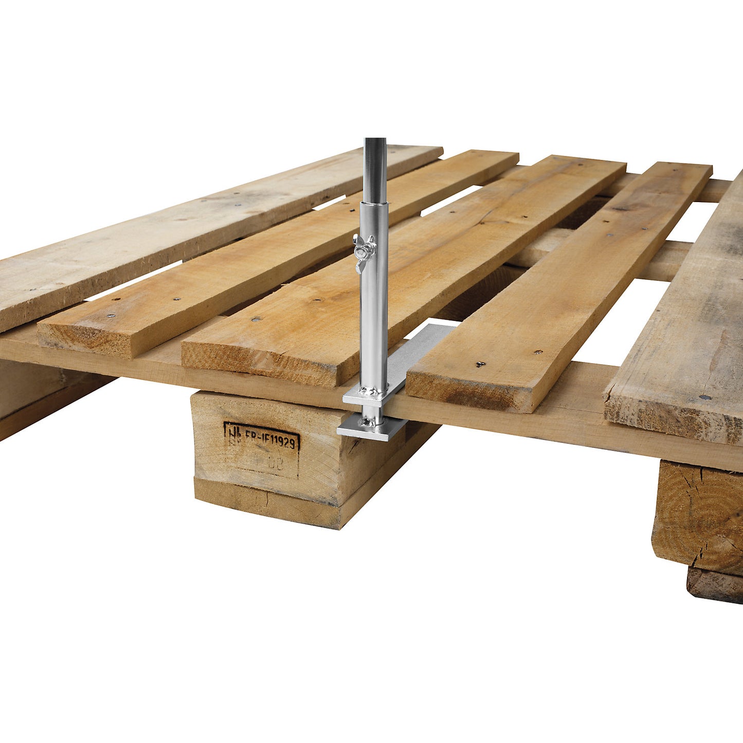 Pallet flag, with poster frame, for A4, red.