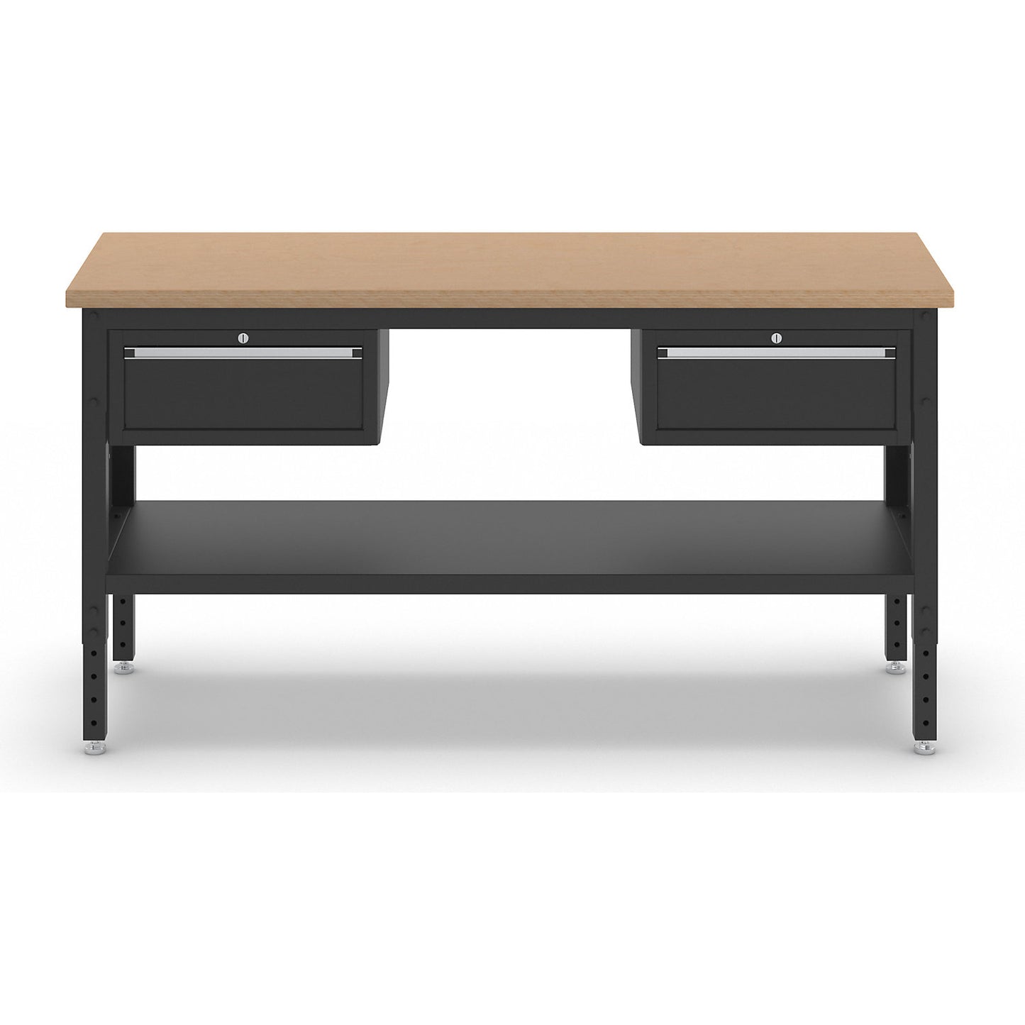 BLACKLINE workbench, with 2 individual drawers, worktop width 1829 mm.
