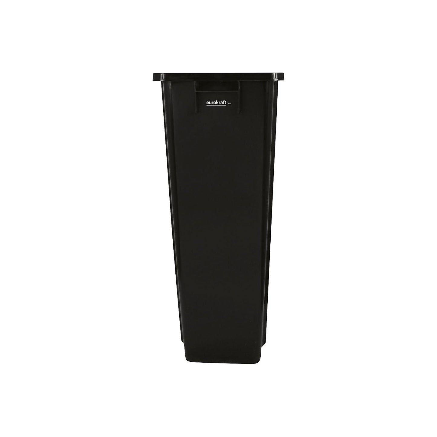Recyclable waste collector, capacity 80 l, black.