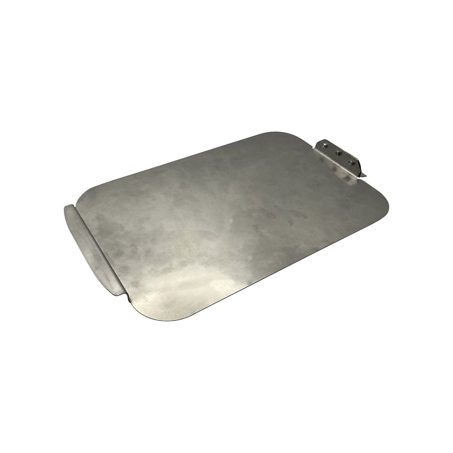 Lid for waste station, stainless steel, flap.