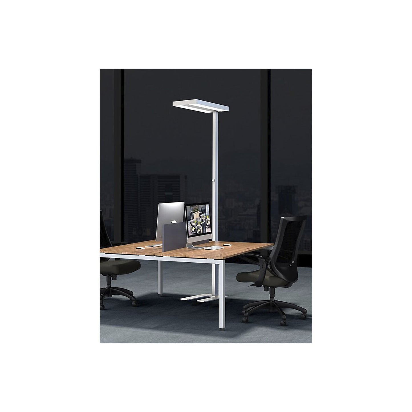 LED floor lampLara Up & Down, dimmable / motion sensor, H 1950 mm, silver.