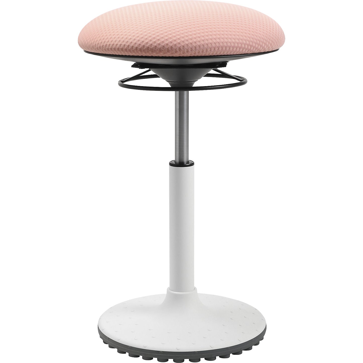 Office stool BBT Coach, seat height 520 - 720 mm, pink cover.