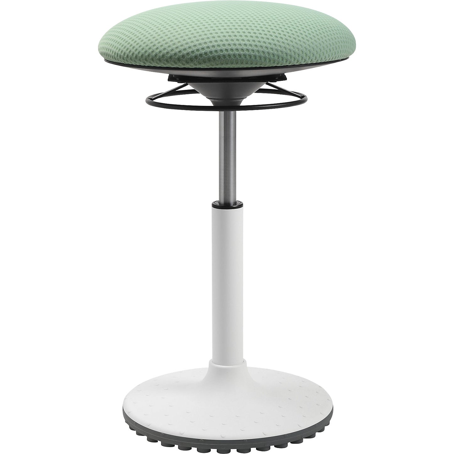 Office stool BBT Coach, seat height 520 - 720 mm, mint green cover.