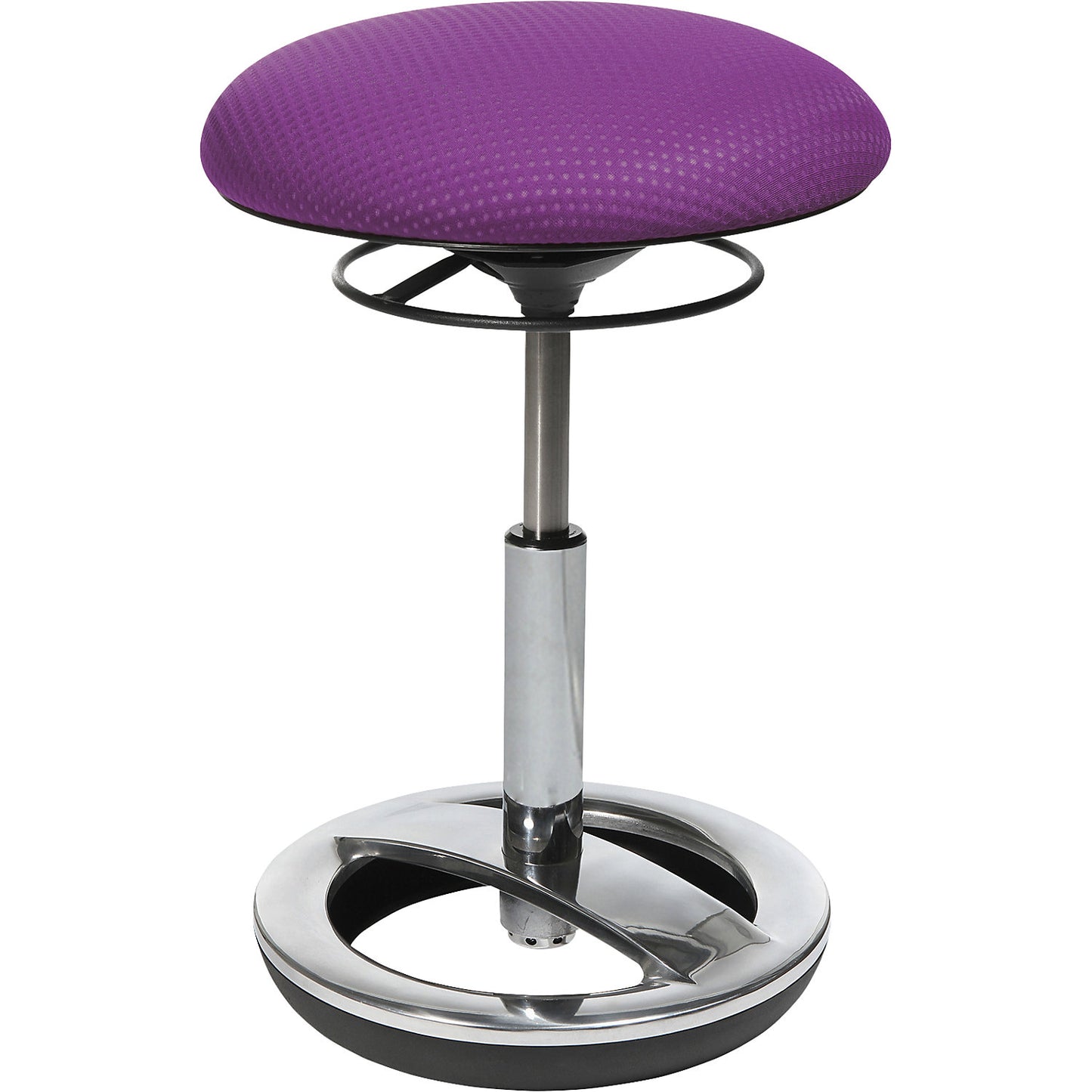 Office stool SITNESS BOB, seat height 440 - 570 mm, violet cover.