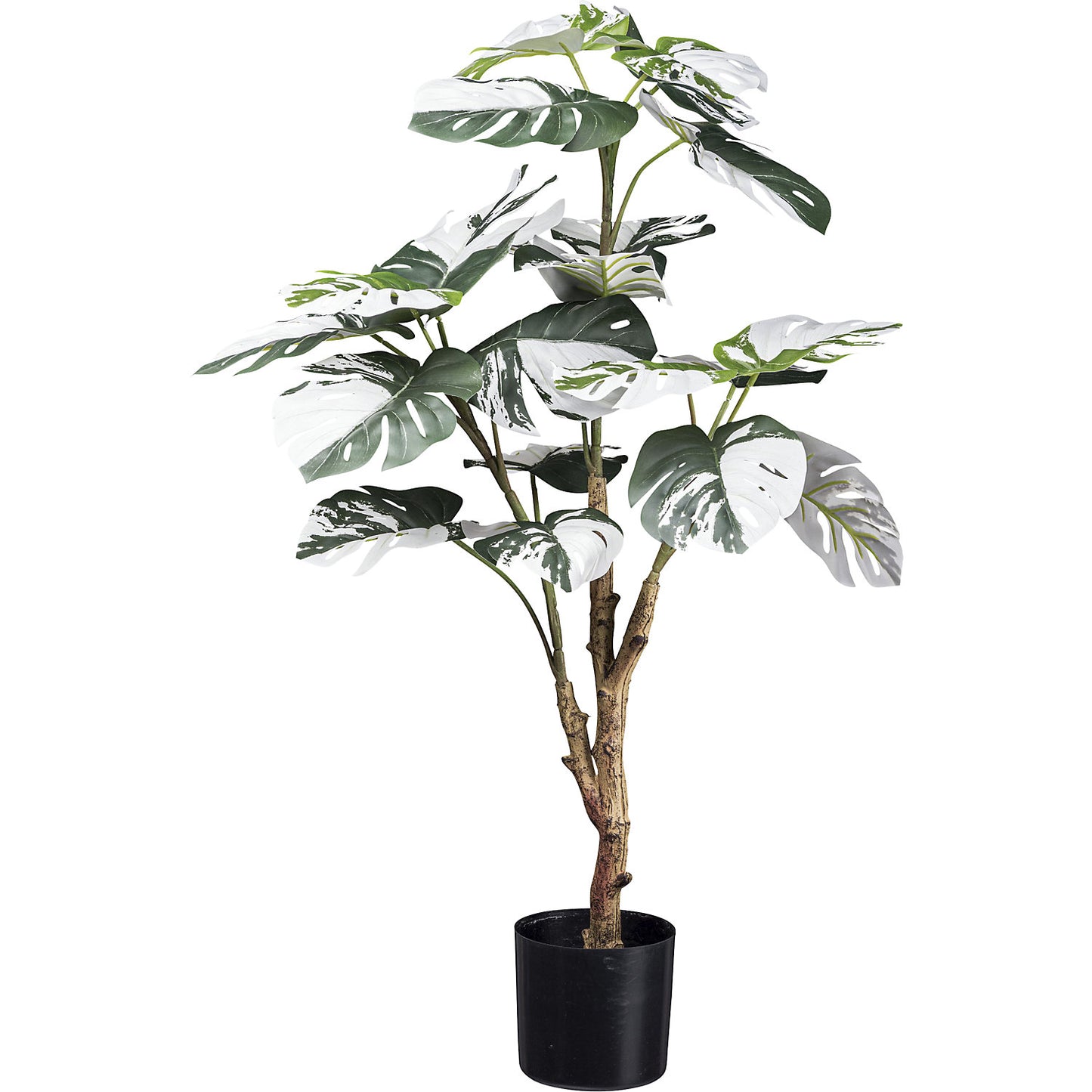 Artificial plant Monstera deliciosa, plastic pot, height 800 mm.