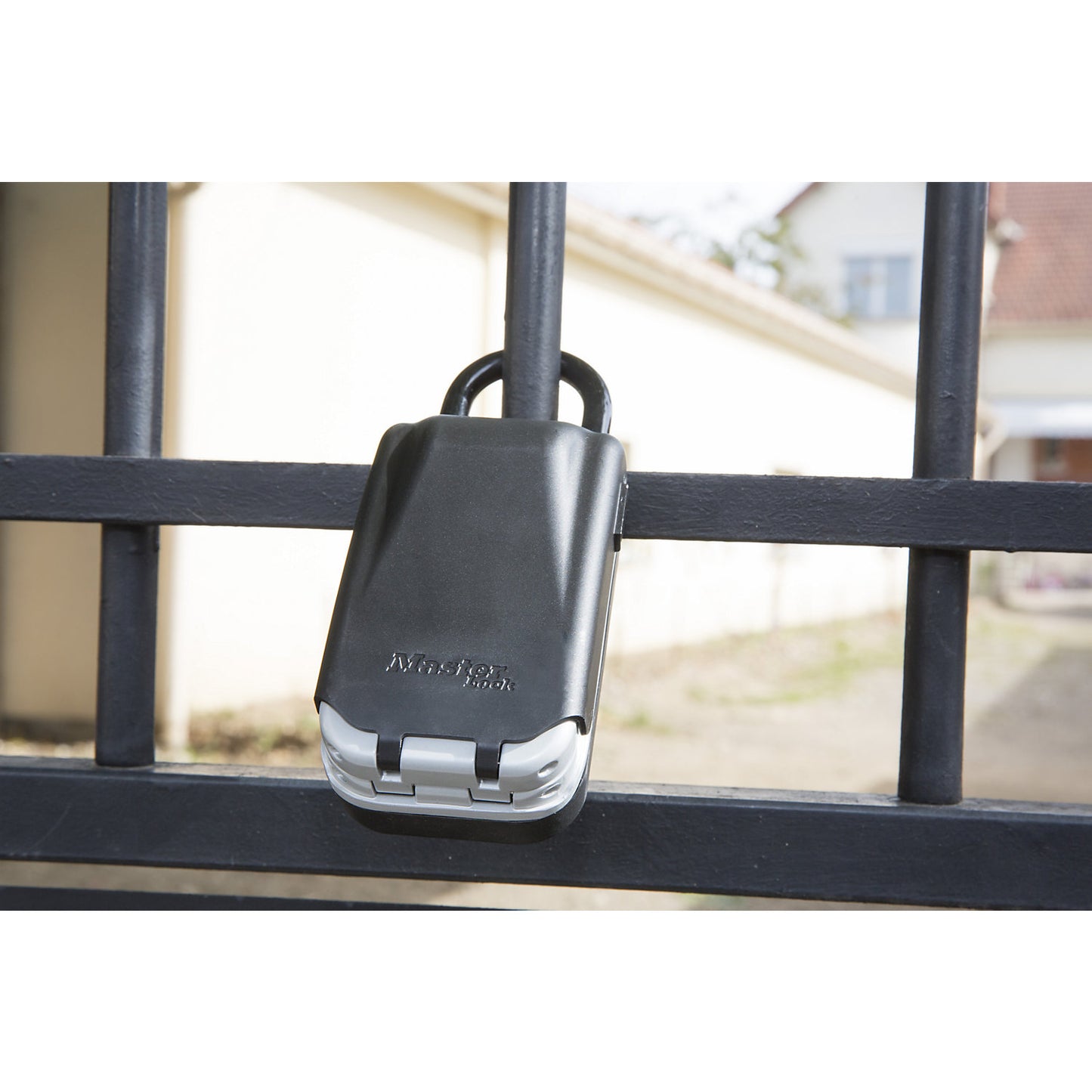 Key box with lighting, with bracket, pack of 4, grey.