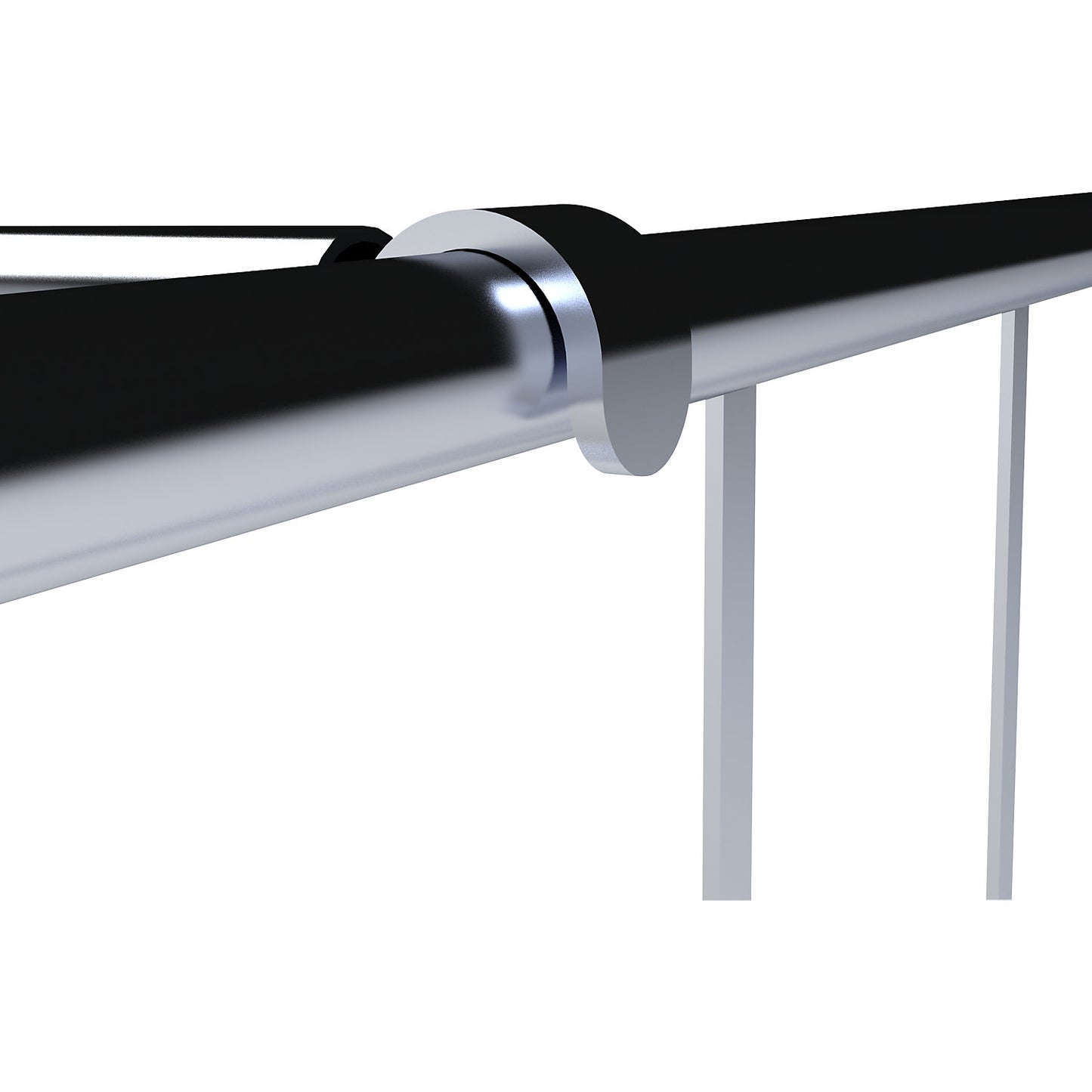 Clothes rail, for roll containers, length 673 mm.