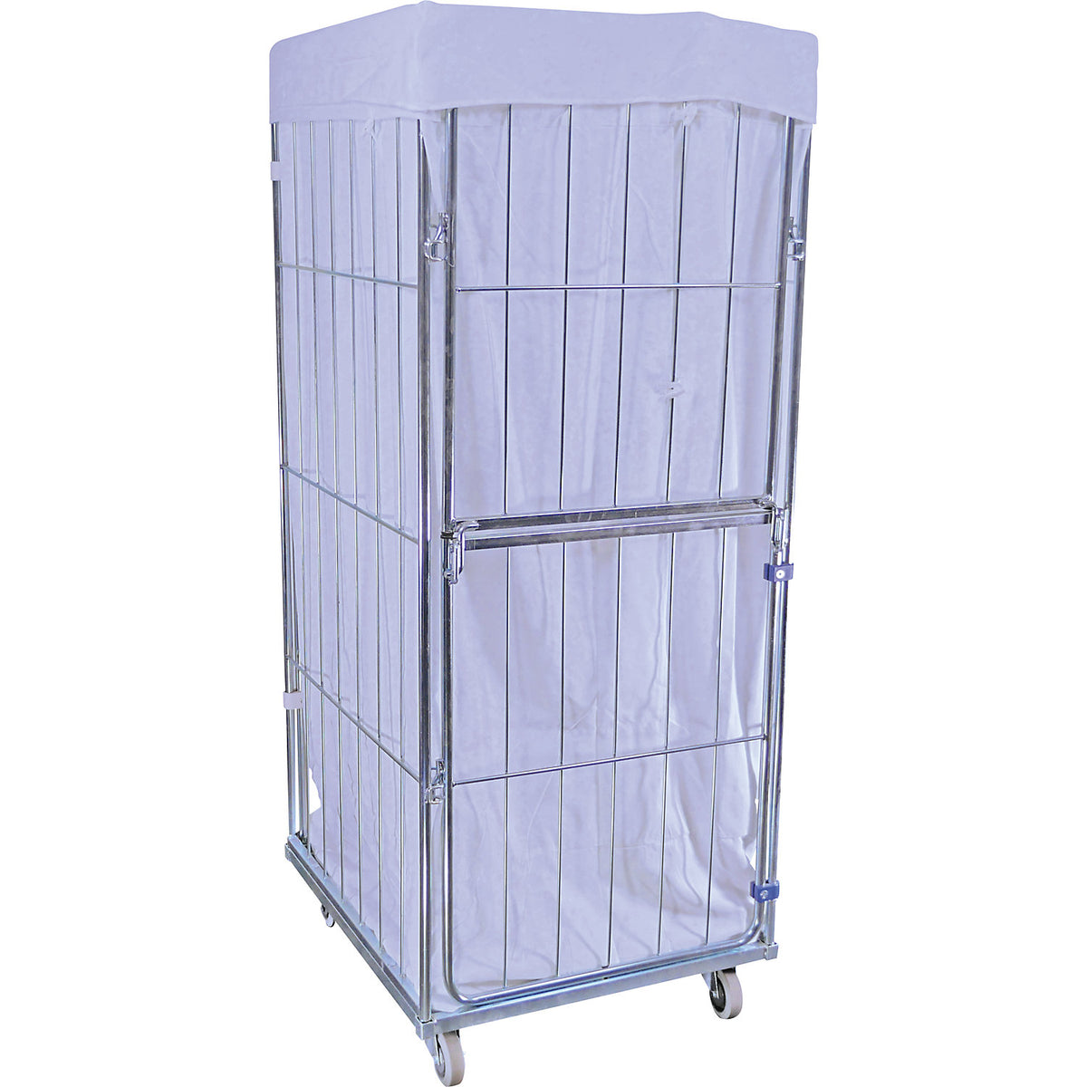 Laundry bag, for laundry containers, HxWxD 1370 x 720 x 555 mm, blue.