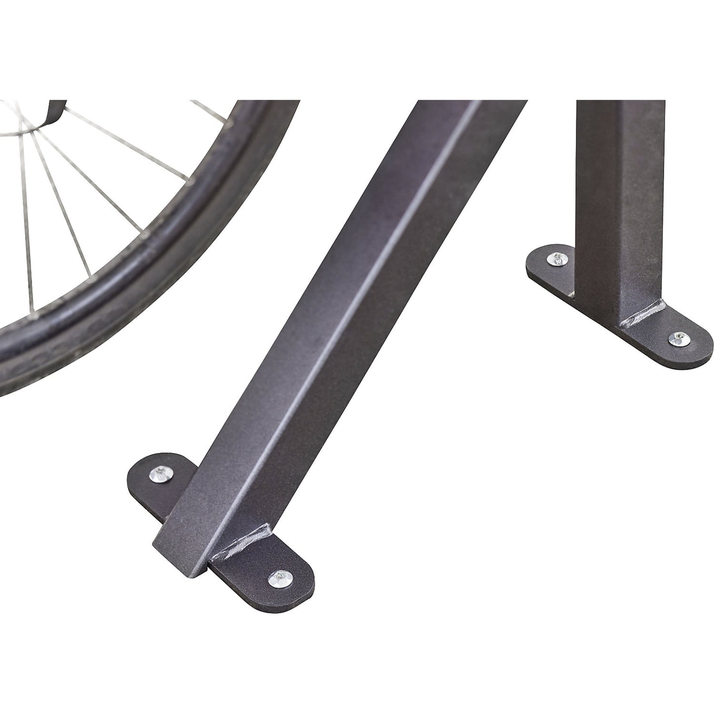 Bicycle racks, 4 parking spaces, W 1236 mm, black.