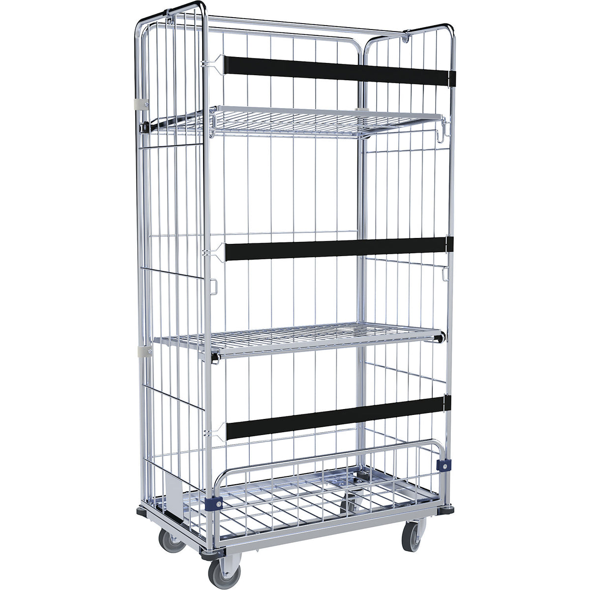 Laundry trolley, 4-sided, HxWxD 1740 x 560 x 940 mm, 1 clothes rail.