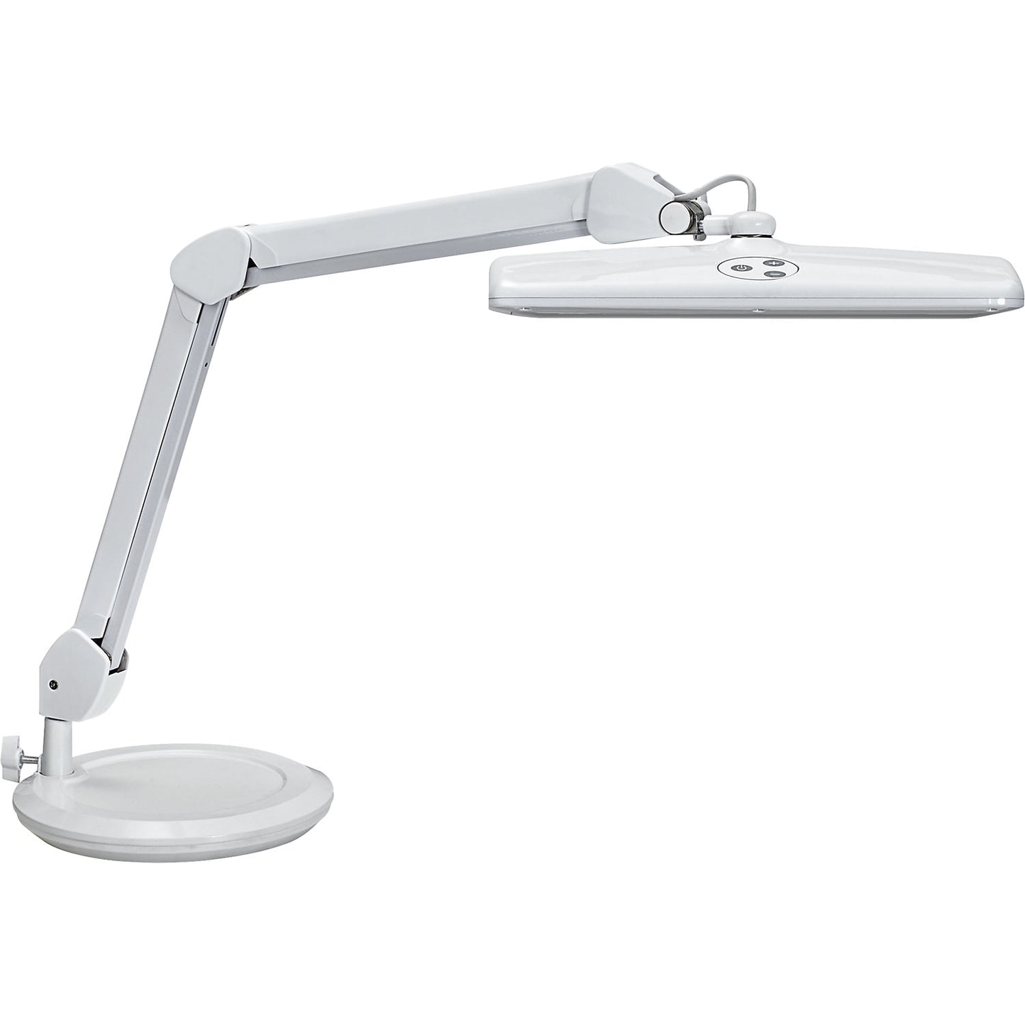 MAULintro LED desk lamp, dimmable, with base, white.