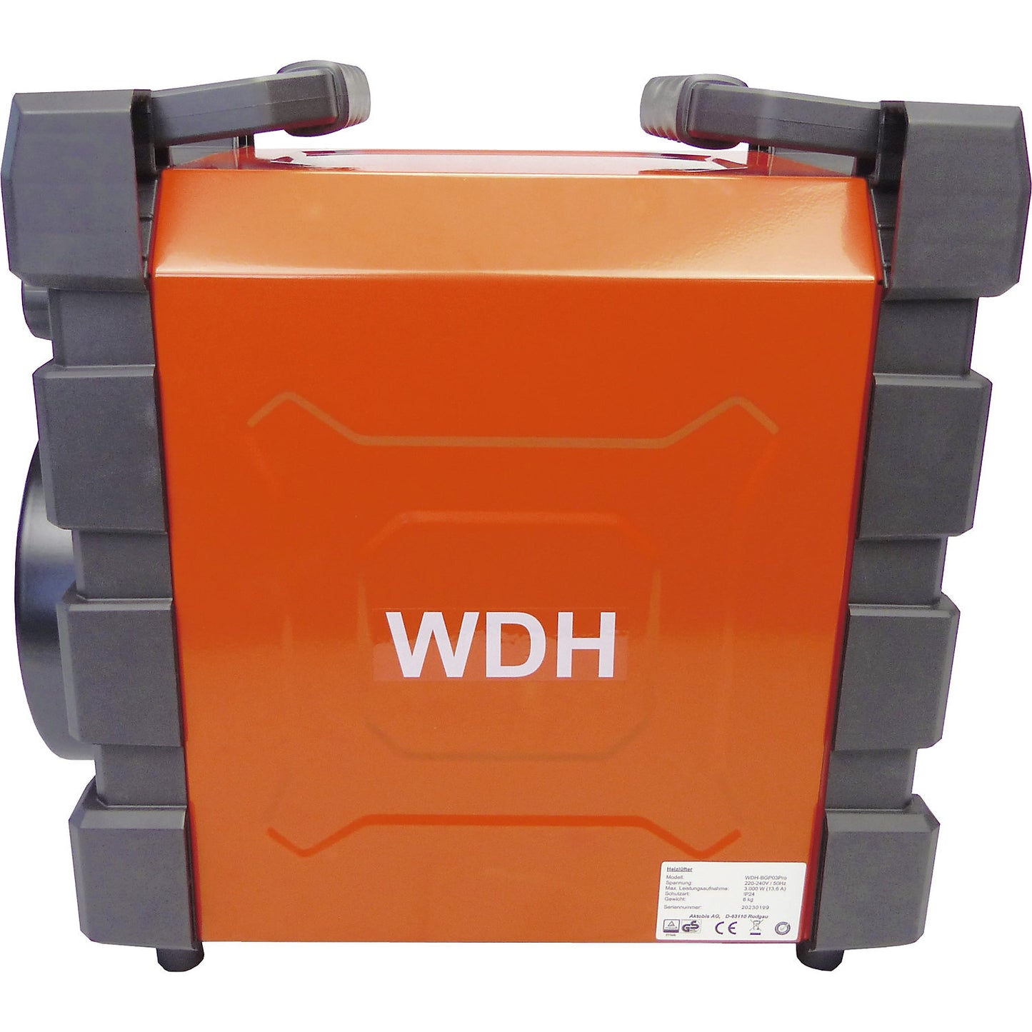 Electric heater, 3000 W, 3 kW, LxWxH 235 x 330 x 350 mm.