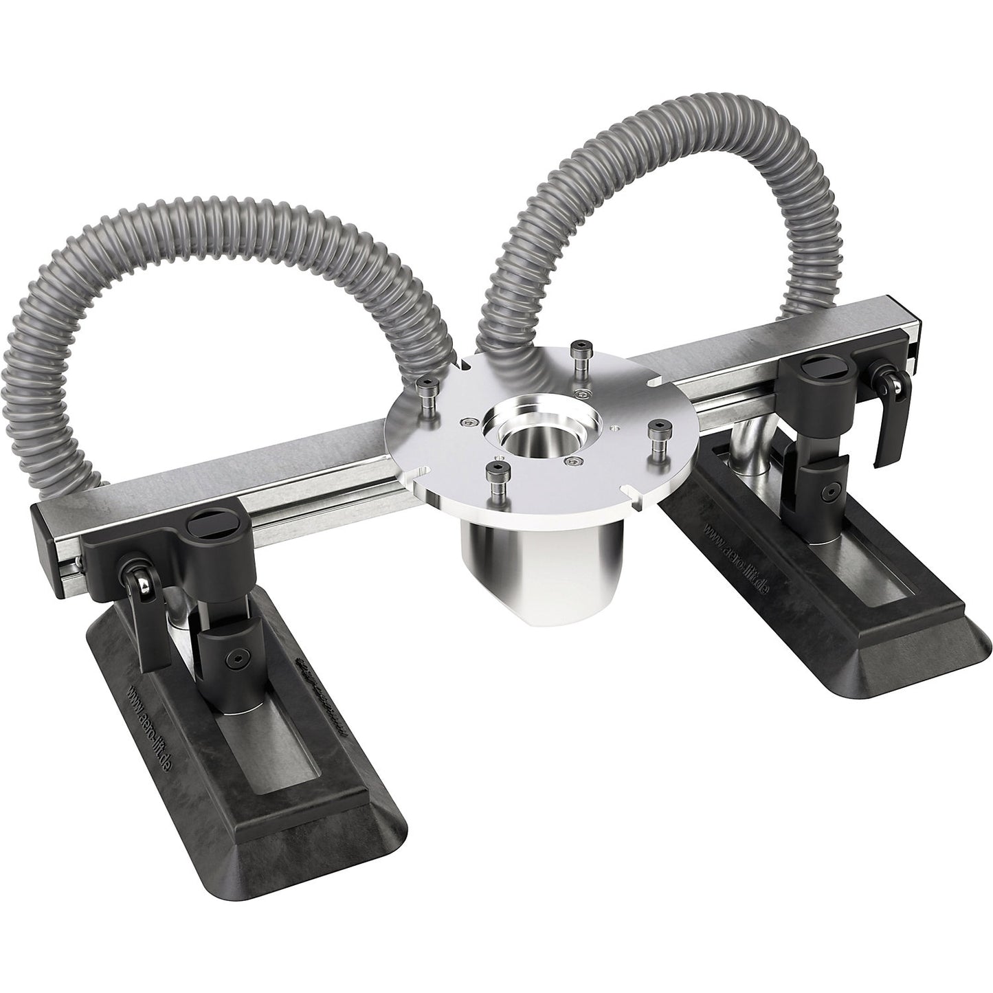 Suction base, for panels, 2 suction plates, WxD 85 x 200 mm.
