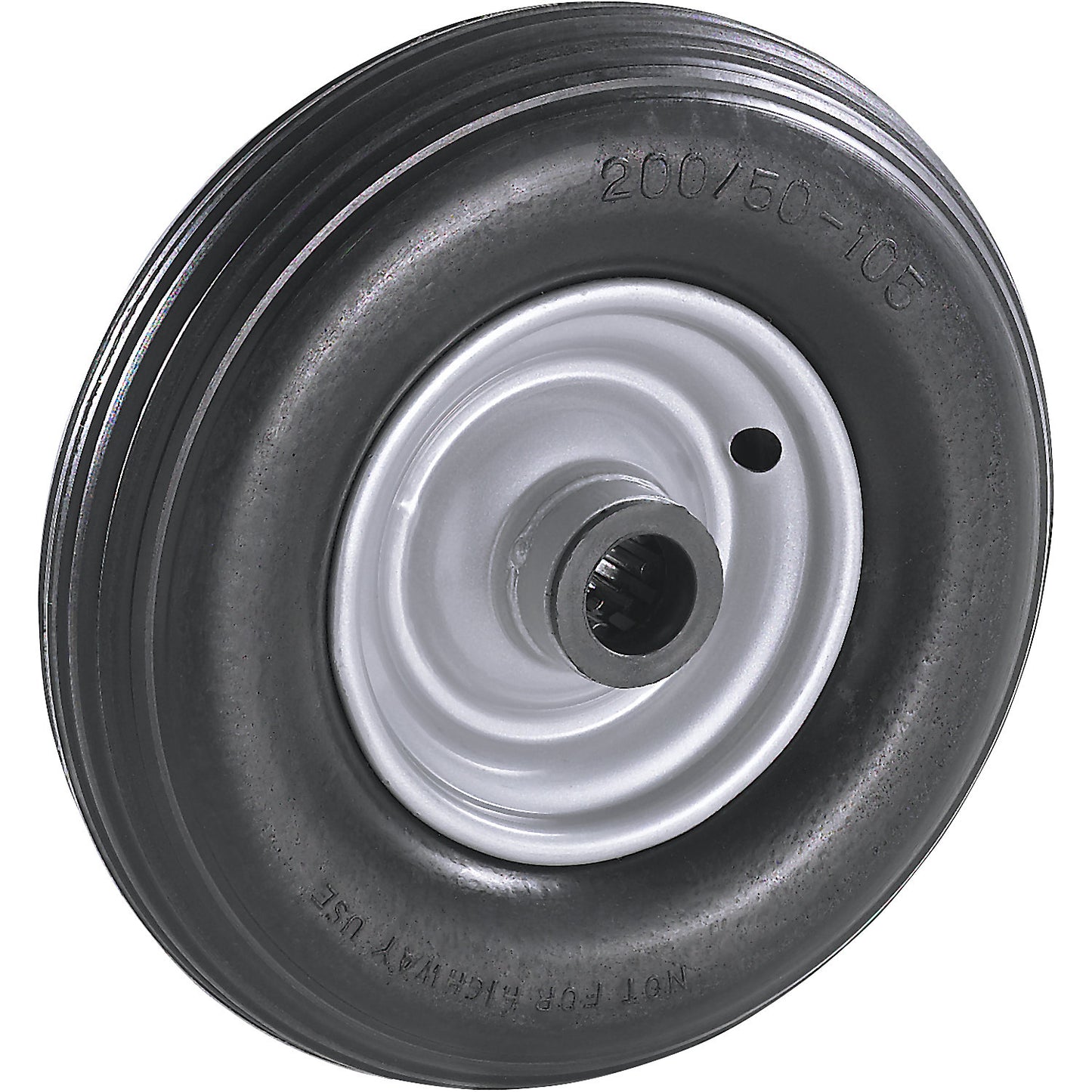 PU wheel, roller bearings, wheel Ø x width 200 x 50 mm.