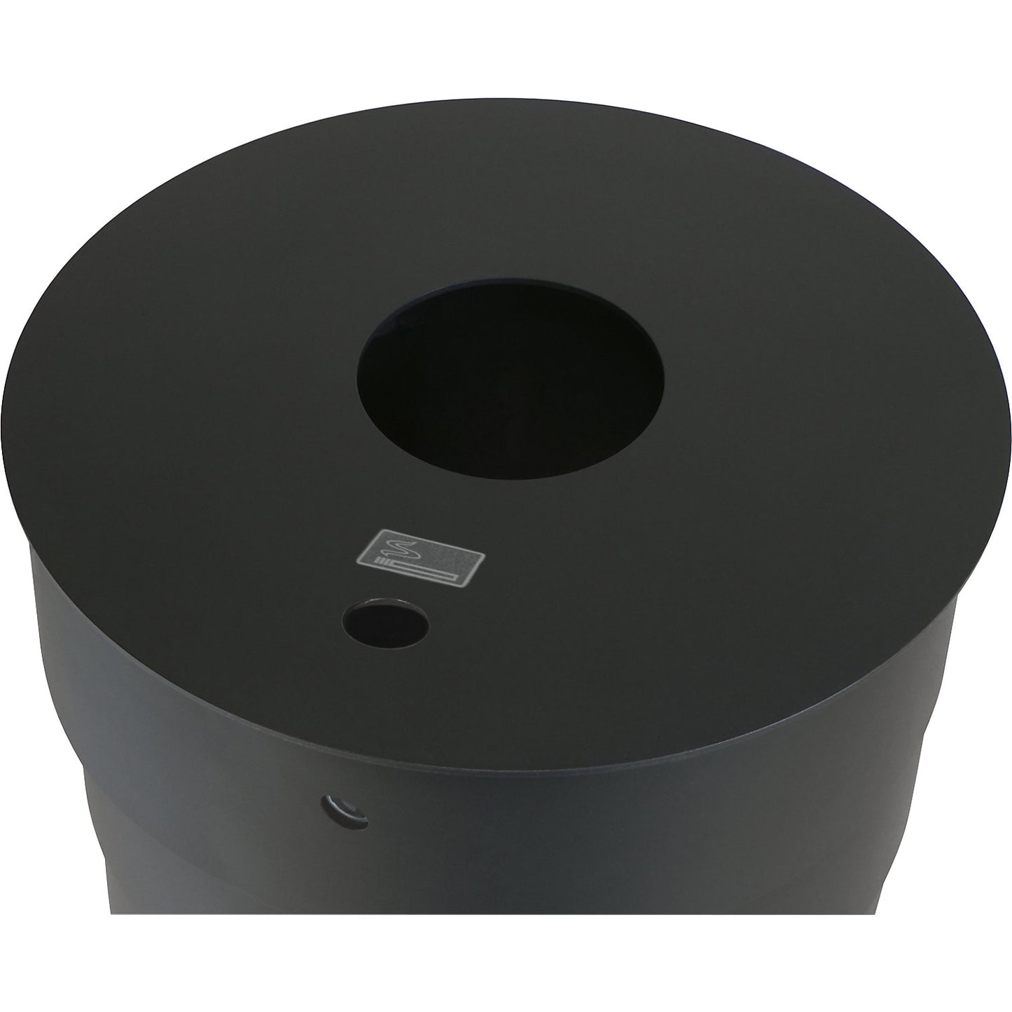 Outdoor waste collector, capacity 80 L, black, incl. ashtray.