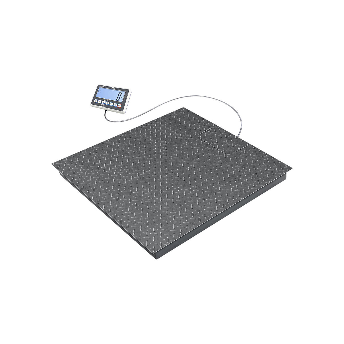 IoT-Line floor scale BFC, steel, weighing range up to 6000 kg, 1500 x 1500 mm.