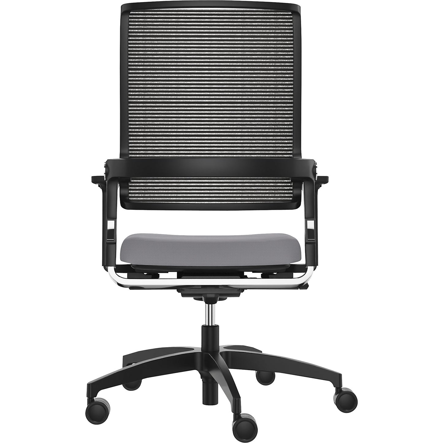 LORDO FLEX office chair, with mesh back rest, grey.