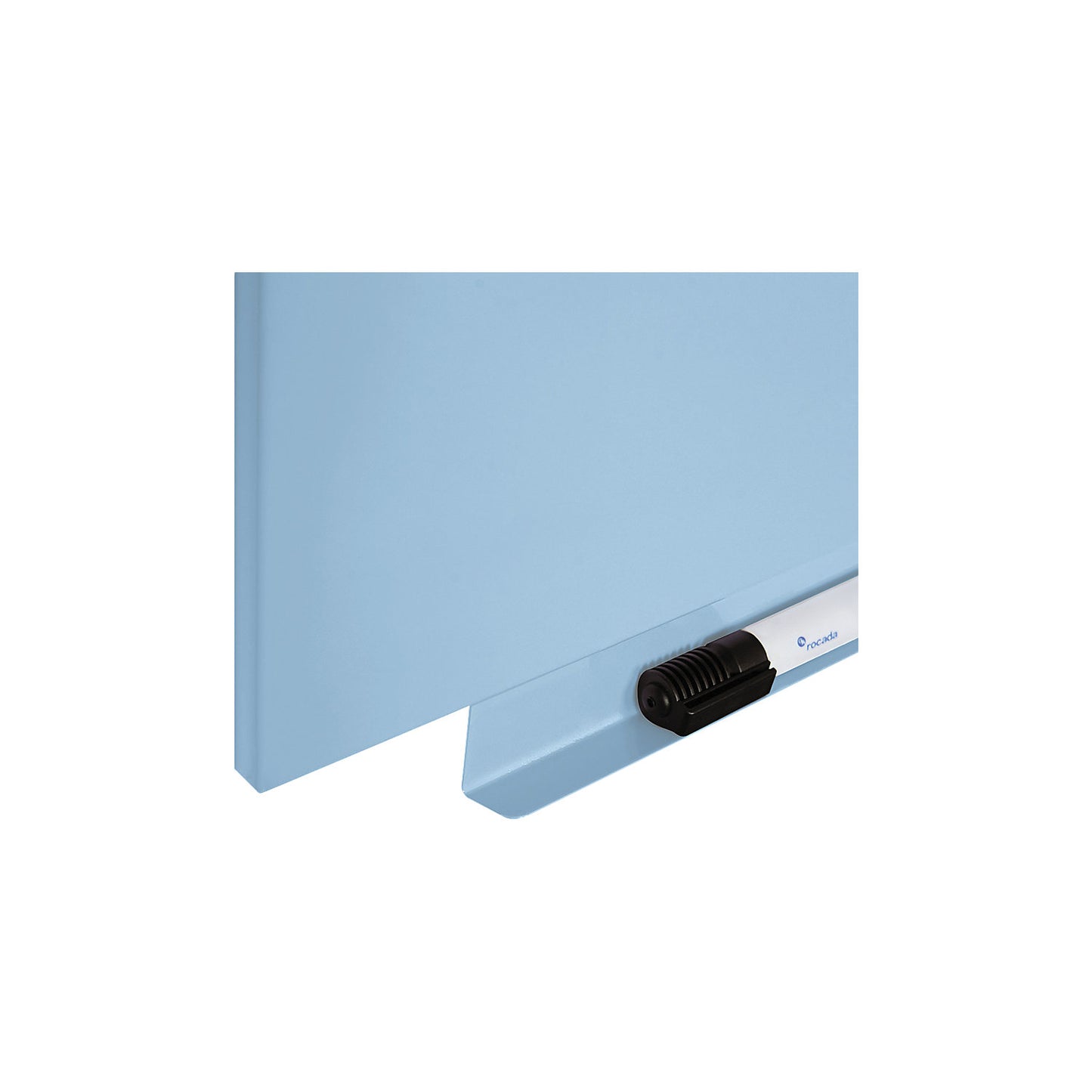 Skincolor whiteboard, BASIC version - sheet steel, painted, WxH 1000 x 1000 mm, blue.