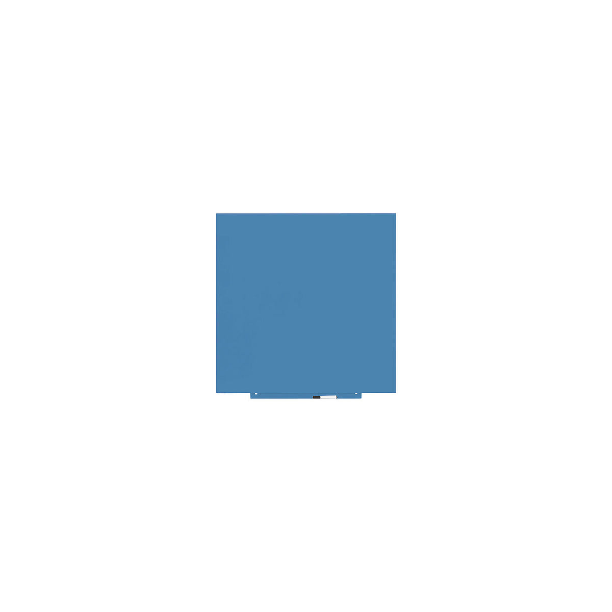 Skincolor whiteboard, BASIC version - sheet steel, painted, WxH 1000 x 1000 mm, pastel blue.