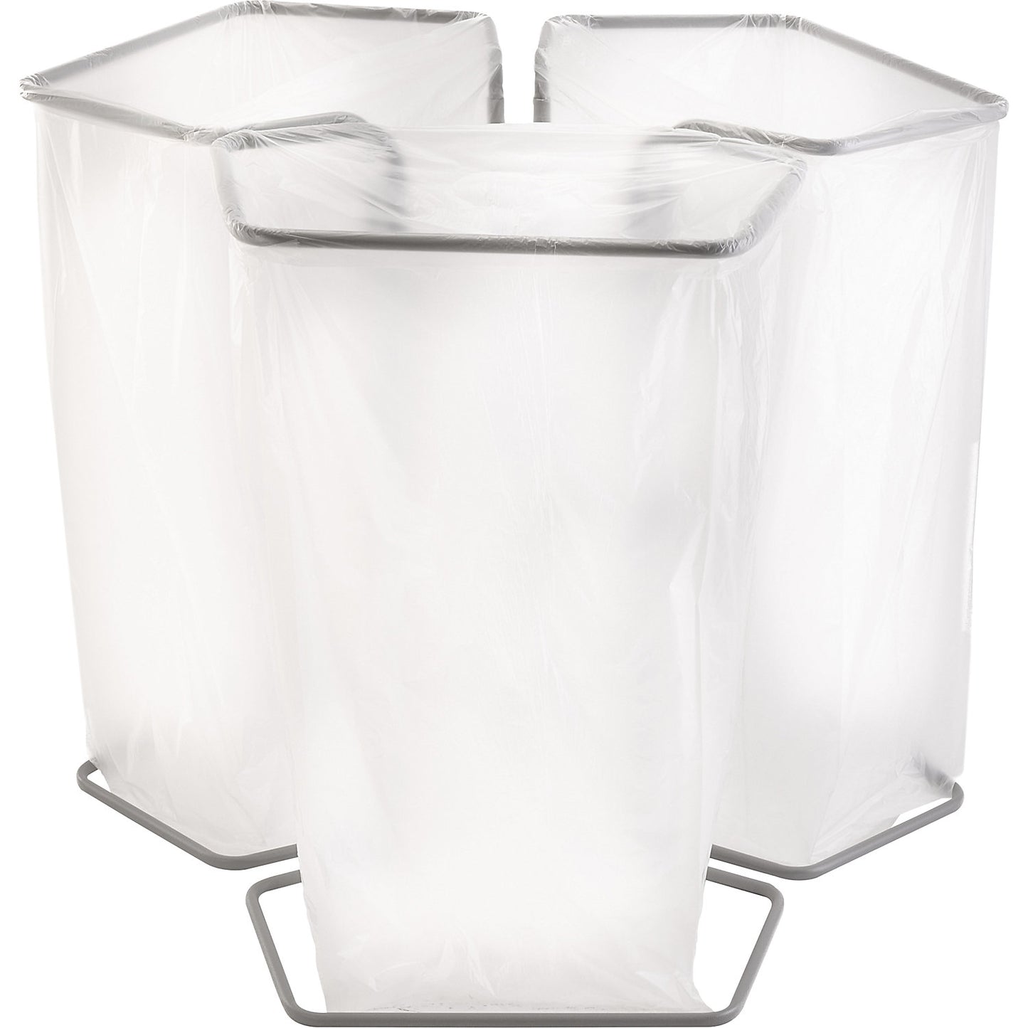 3-compartment waste sack holder, for capacity 3 x 240 or 400 L, height 1090 mm.