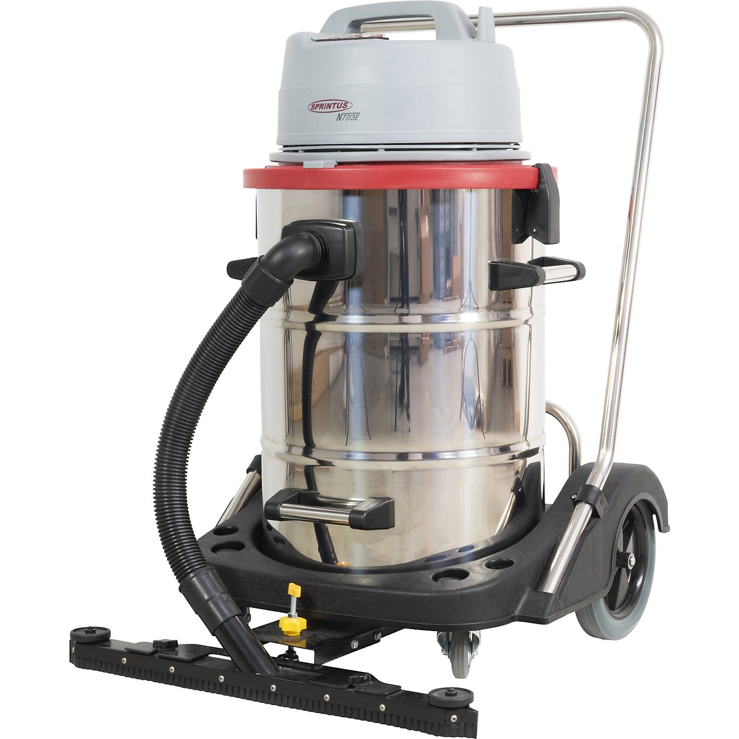 Wet-/dry vacuum cleaner N 77/3 E, 77 l container, 3600 W, stainless steel container.