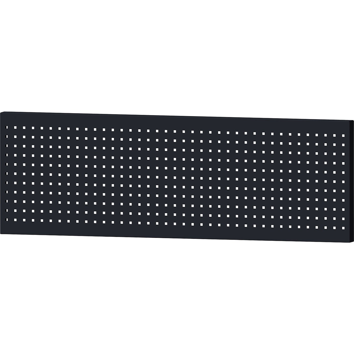 Perforated panel, height 500 mm, width 1500 mm, black.