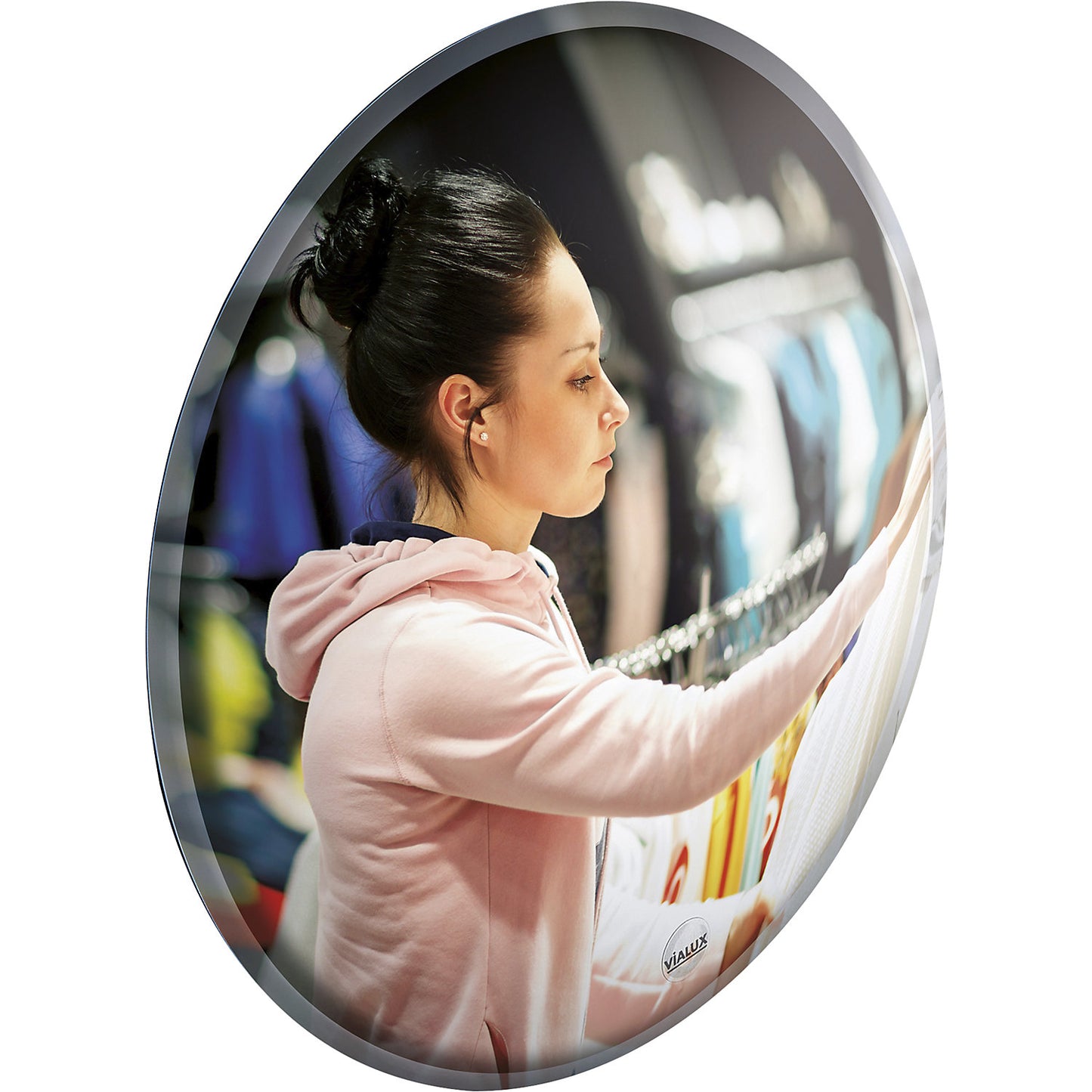 Observation mirror, polymir®, HxW 900 x 900 mm.