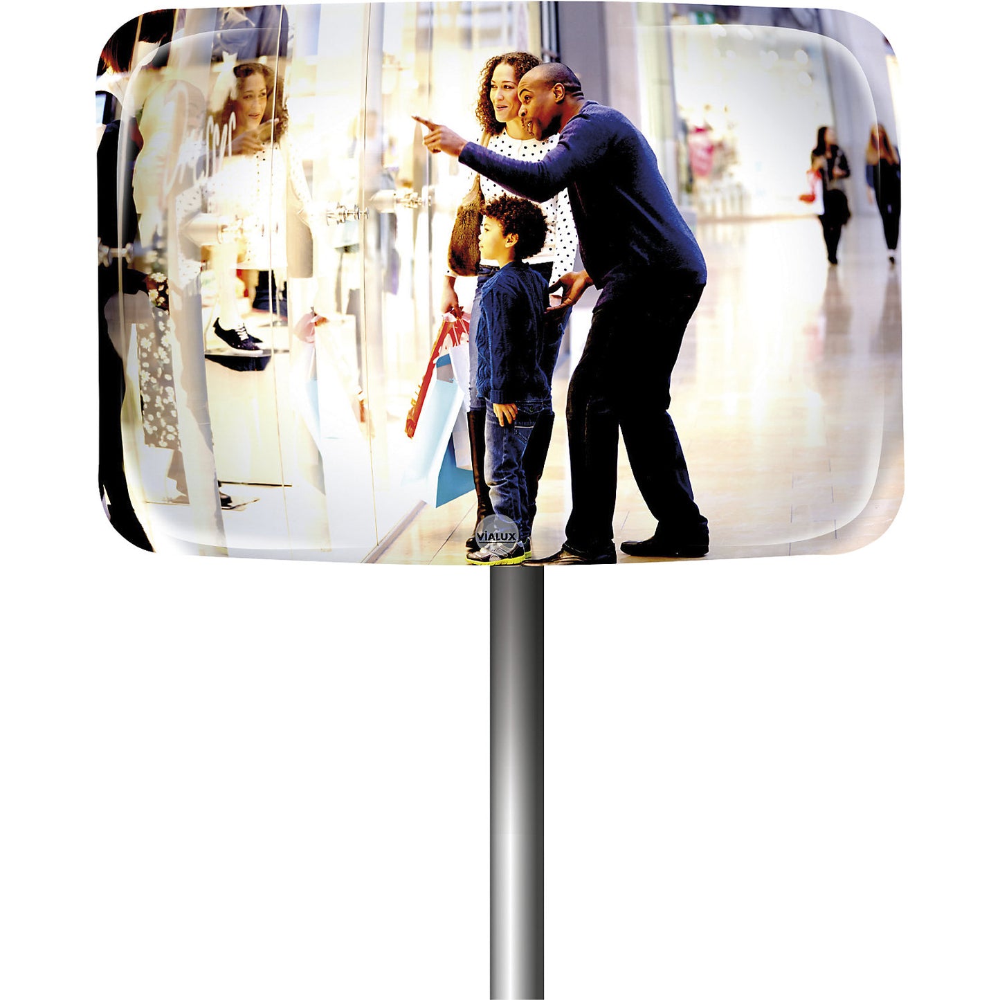 Observation mirror, polymir®, HxW 600 x 800 mm.