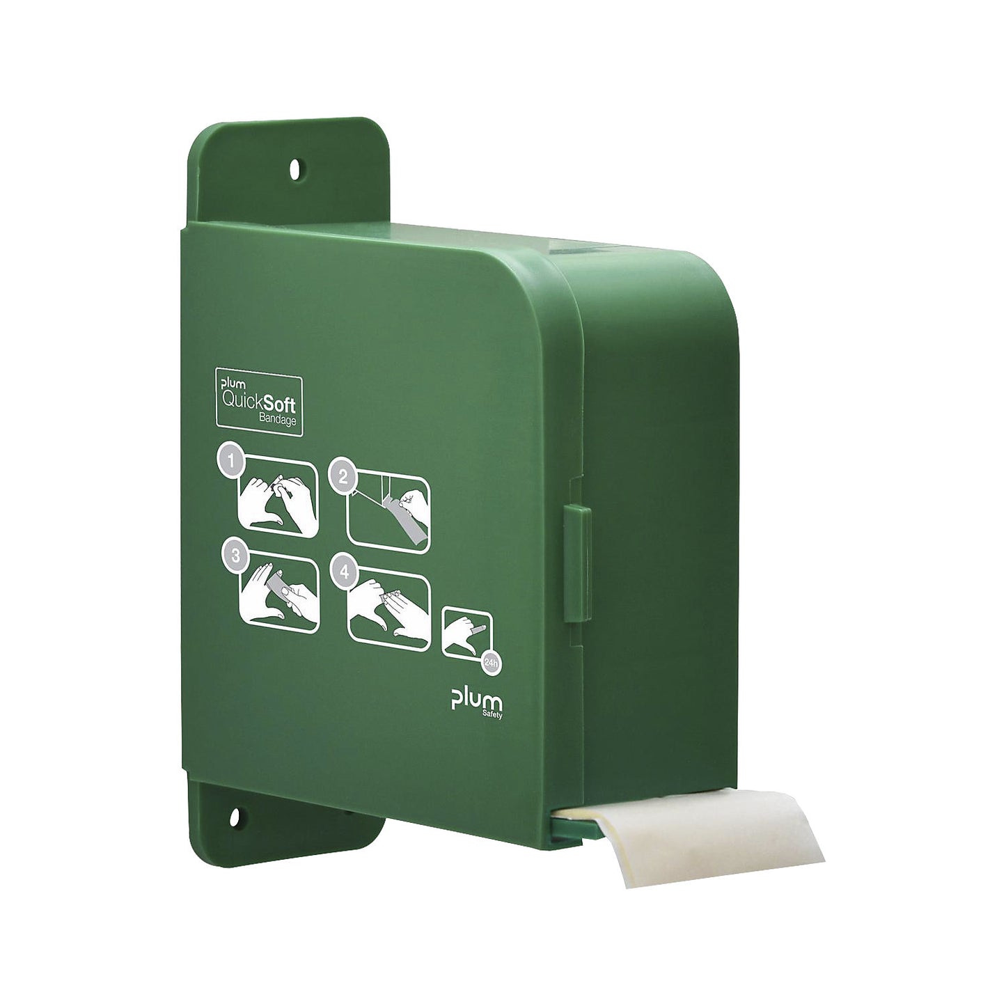 QuickSoft bandage dispenser with 1 x bandage, HxWxD 170 x 60 x 135 mm, beige bandage.