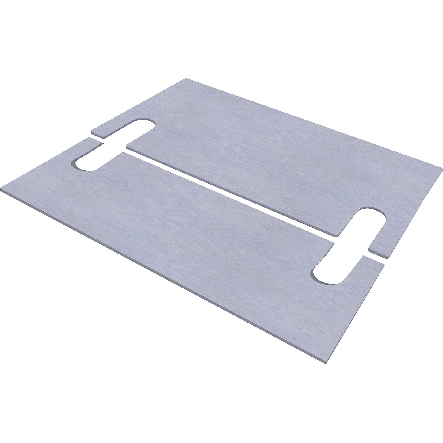 Shim plate for foot plates, pack of 5, LxW 198 x 209 mm.