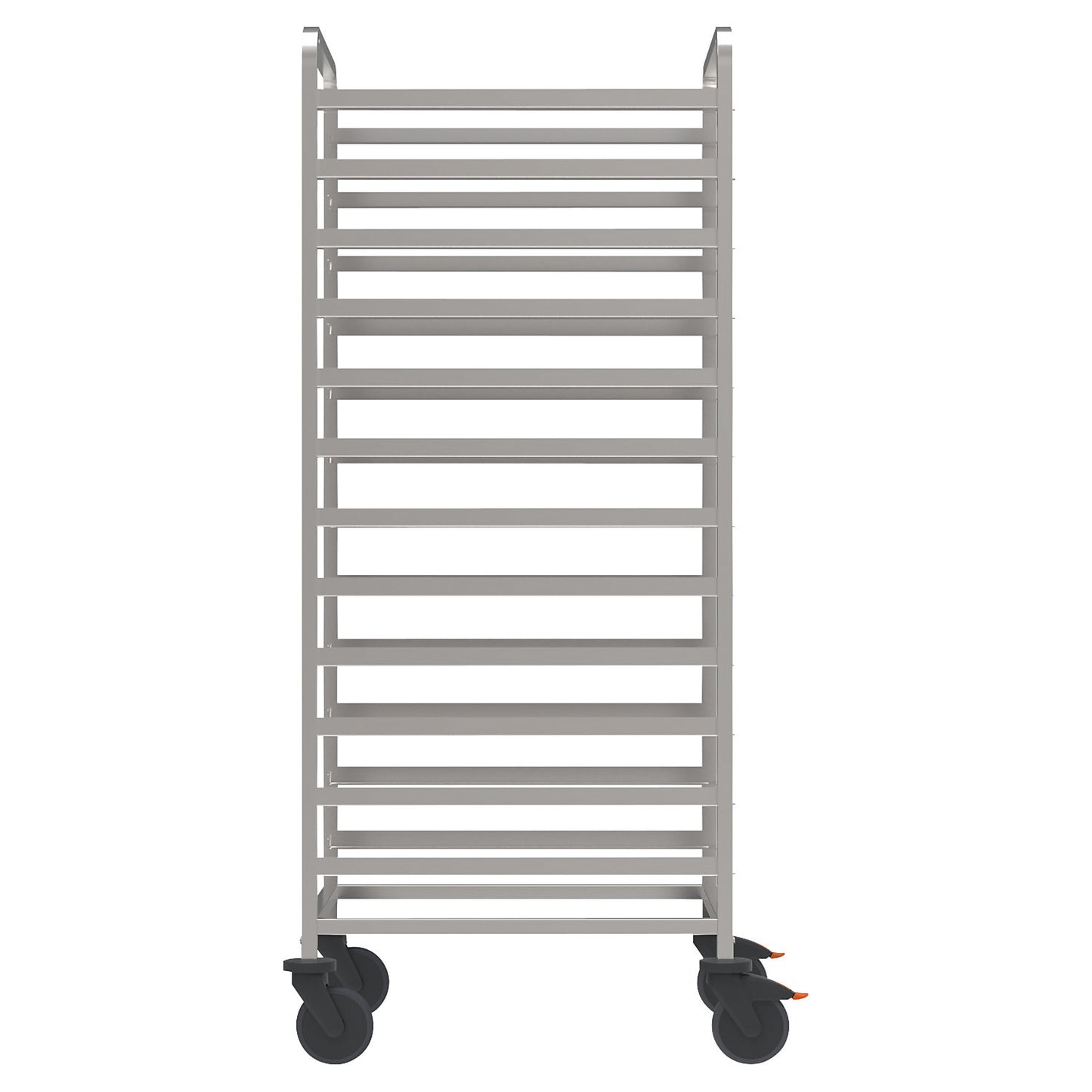 Tray trolley, with corner bumpers, LxWxH 648 x 739 x 1641 mm.