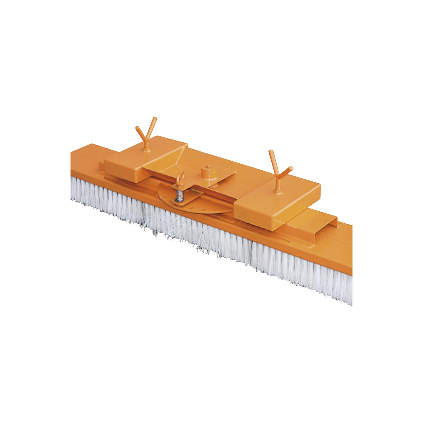 Sweeping broom for forklift trucks, width 1000 mm, orange.