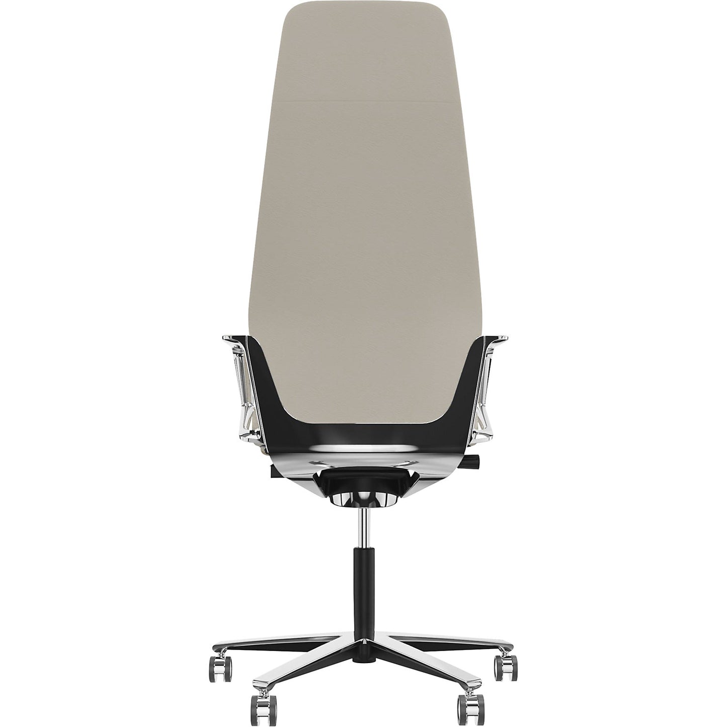Signo 0185 ZÜCO Premium F leather office chair, upholstered backrest, white.