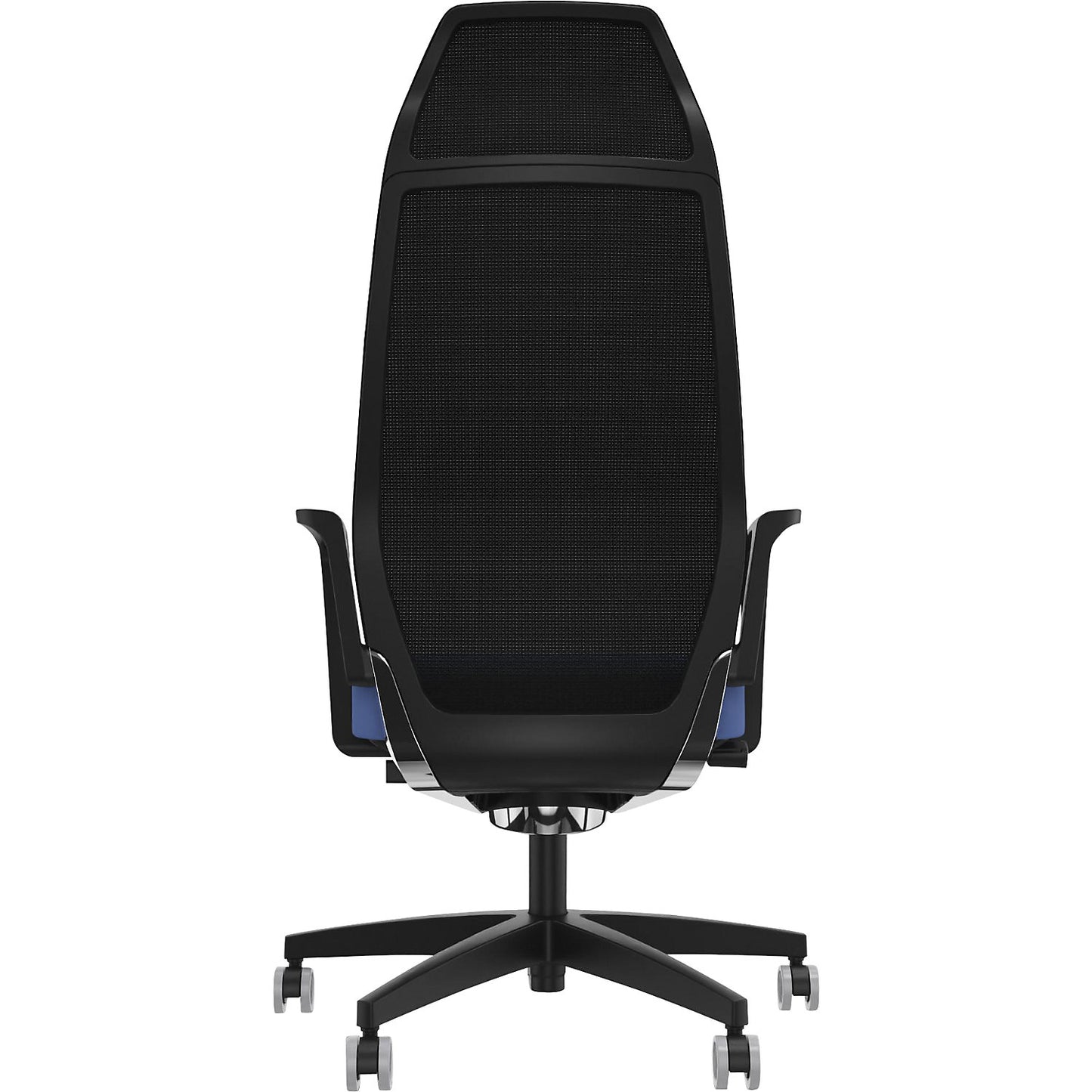 Selvio 0146 ZÜCO office chair, mesh backrest, light blue.