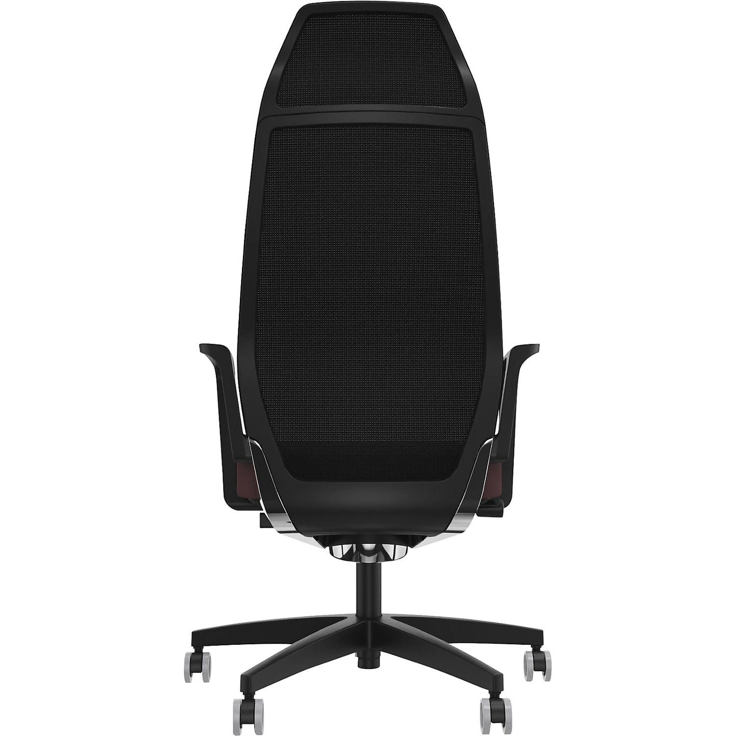 Selvio 0146 ZÜCO office chair, mesh backrest, ruby red.