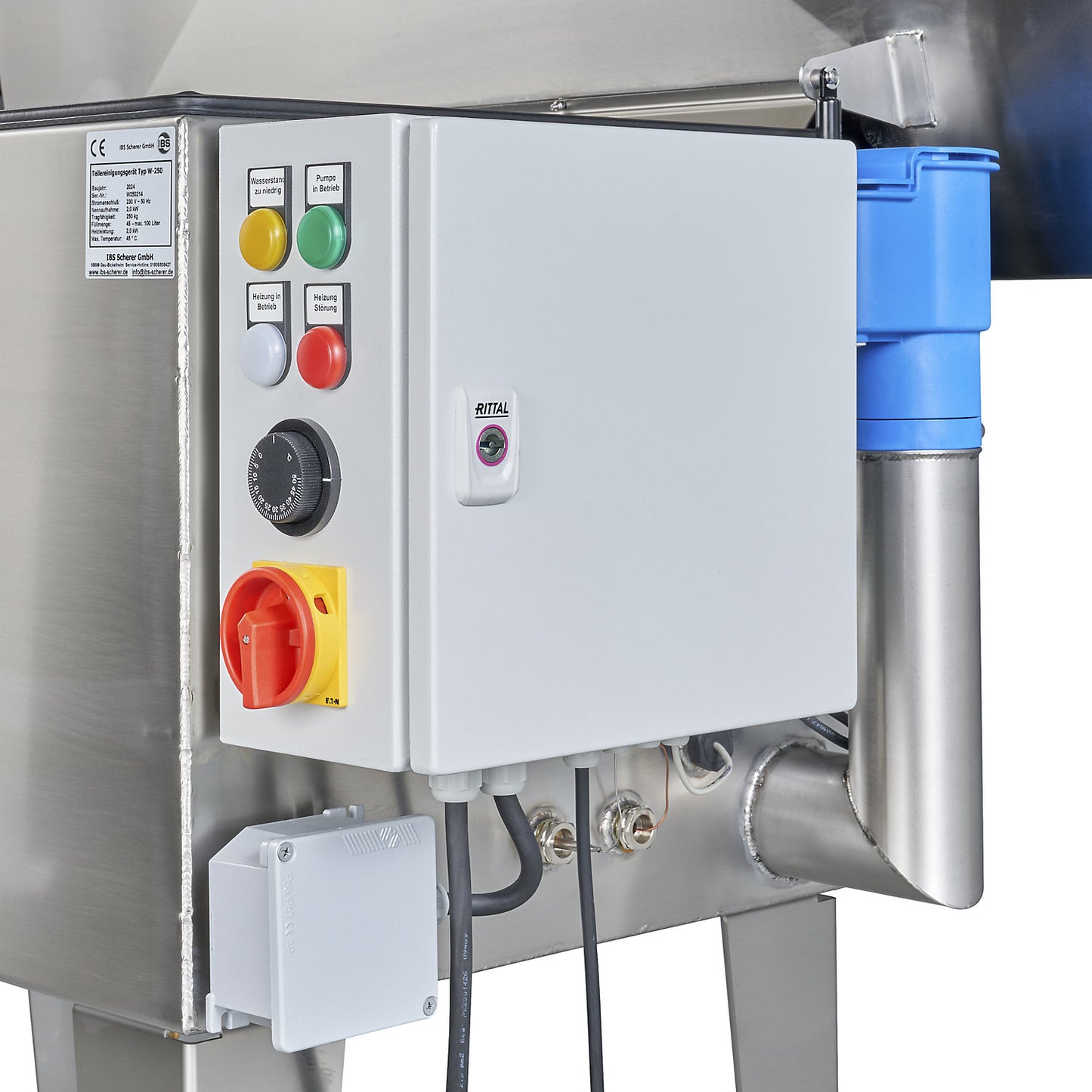 Parts cleaner and immersion bath, load capacity 250 kg, work surface 1135 x 660 mm.